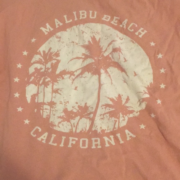 Malibu beach pink crop top - Picture 3 of 4